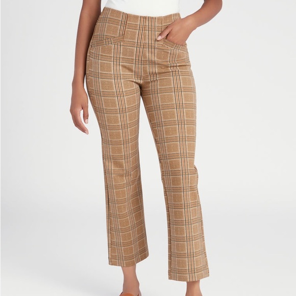 Liverpool Pants - Liverpool Stella Plaid Kick Flare Pants